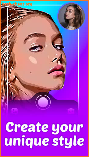 Cartoon: photo editor app screenshot