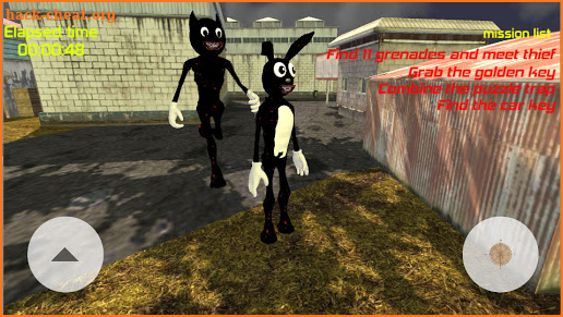 Cartoon Rabbit survivor at scary cartoon cat screenshot