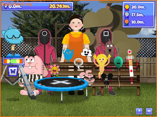 Cartoon squid game screenshot