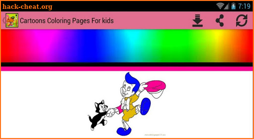 Cartoons Coloring Pages For kids screenshot