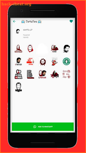 Casa de Papel Stickers for WhatsApp screenshot