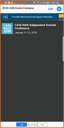 CASE Conference App screenshot