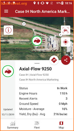 Case IH AFS Connect Fleet screenshot