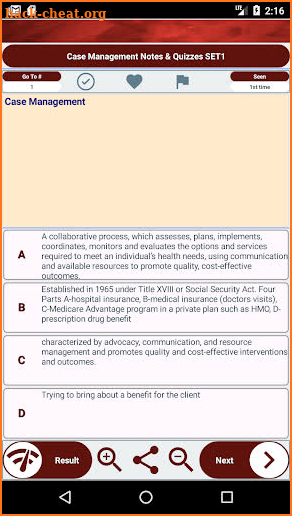 Case Management Exam Prep MCQ, Notes & Quizzes screenshot