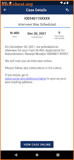 Case Tracker for USCIS screenshot