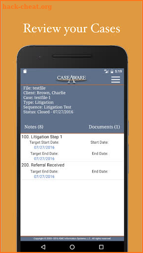 CaseAware screenshot