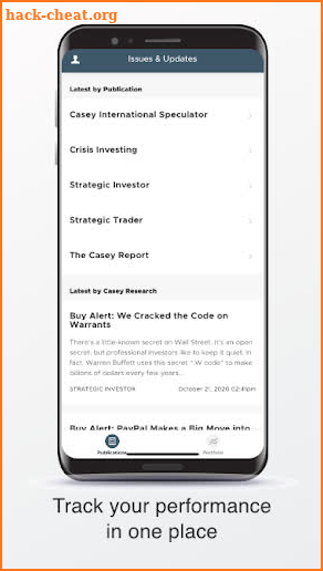 Casey Research App screenshot