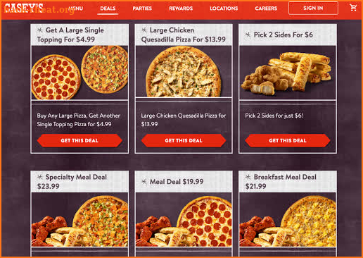 Casey's General Store - Restaurants Coupons Deals screenshot