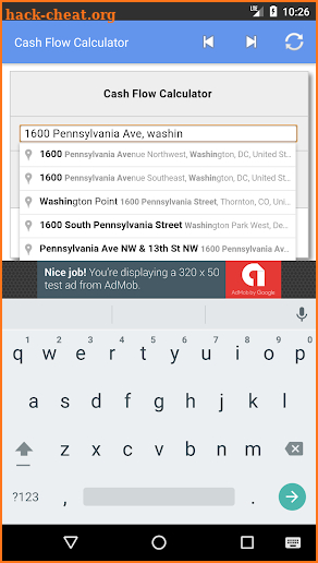 Cash Flow Calculator screenshot