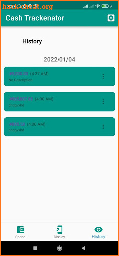 Cash Trackenator screenshot