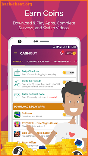 CashOut: Earn Cash and Gift Cards screenshot