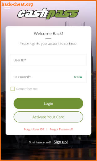 Cashpass Mobile APP screenshot