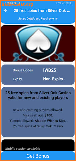 Casino No Deposit Bonuses Guru screenshot