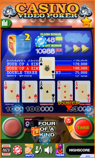 Casino Video Poker Deluxe VIP screenshot