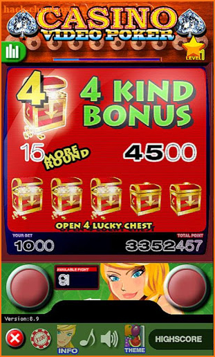 Casino Video Poker Deluxe VIP screenshot