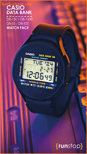 CASIO Data Bank Watch Face screenshot