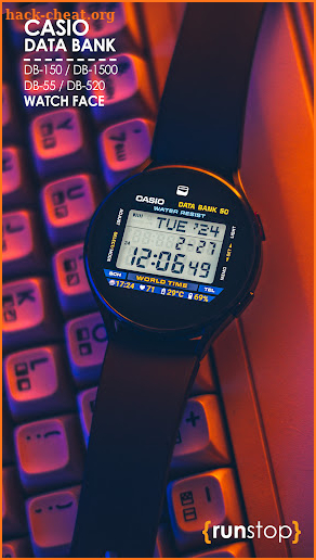 CASIO Data Bank Watch Face screenshot