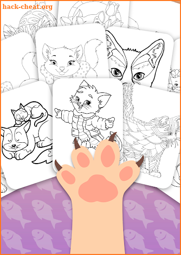 Cat Coloring Pages Game screenshot