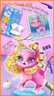 Cat Hair Salon Birthday Party - Kitty Haircut Care screenshot