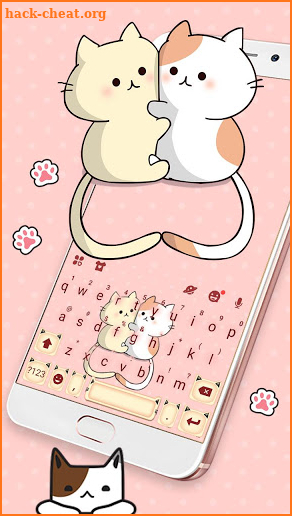 Cat Love Keyboard Theme screenshot