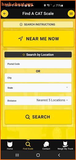 CAT Scale Locator screenshot