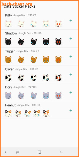 Cat Stickers WAStickerApps screenshot