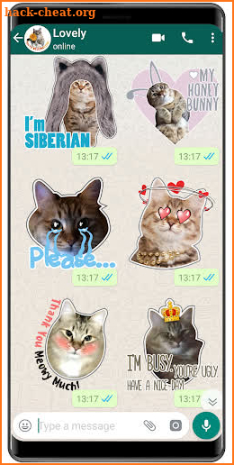 Cat Stickers WAStickerApps cat memes funny screenshot