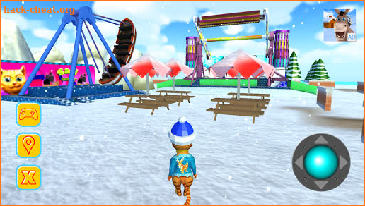 Cat Theme & Fun Ice Park Gold screenshot