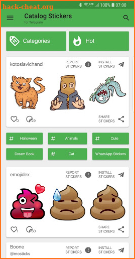 Catalog Stickers for Telegram screenshot