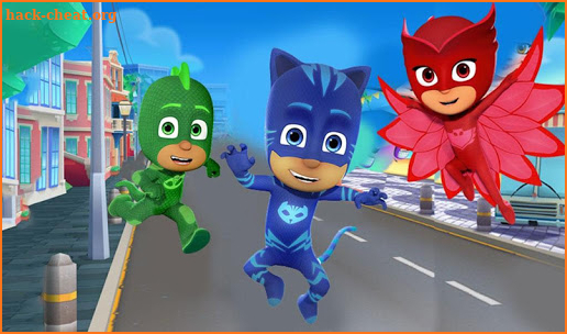 Catboy Pj Subway Heros Run Mask screenshot