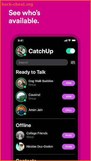 CatchUp - Effortless Calling screenshot