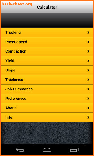 Caterpillar Paving Calculator screenshot