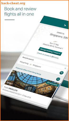 Cathay Pacific screenshot