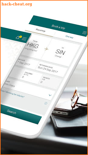 Cathay Pacific screenshot