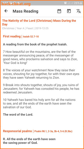 Catholic Daily Mass Readings and Bible screenshot