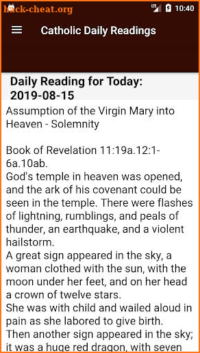 Catholic Daily Readings screenshot