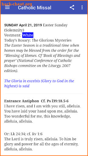 Catholic Missal Offline screenshot