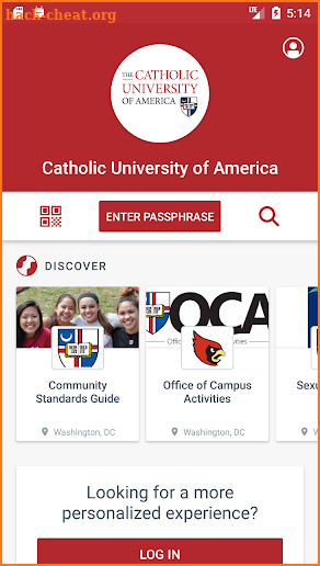 Catholic University of America screenshot