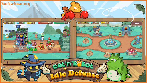 Cat'n'Robot: Idle Defense screenshot