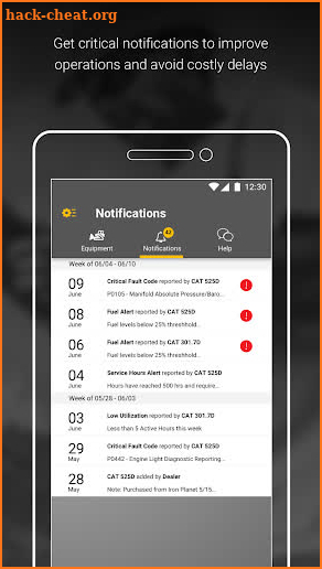 Cat® App: Fleet Management screenshot