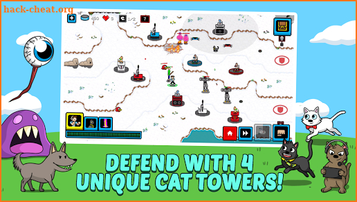 Cats & Cosplay: Epic Tower Defense Fighting Game screenshot