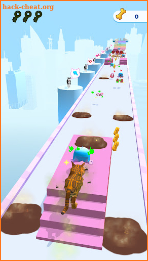 Cats run 3D screenshot