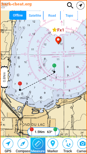 Cayuga - Seneca  Lakes Offline GPS Charts screenshot