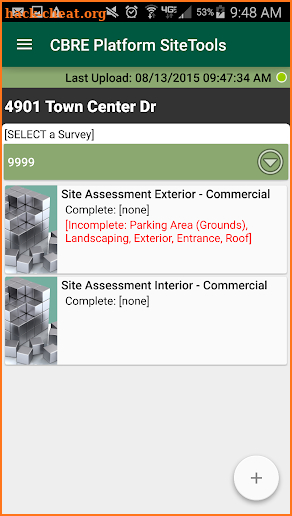 CBRE SiteToolsX screenshot