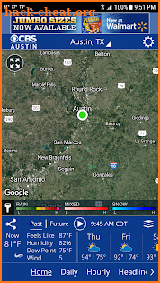 CBS Austin WX screenshot