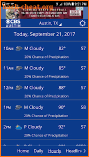 CBS Austin WX screenshot