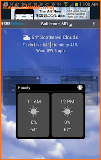 CBS Baltimore Weather screenshot