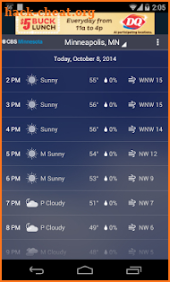 CBS Minnesota Weather screenshot