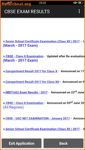 CBSE 10TH & 12TH RESULT 2020 screenshot