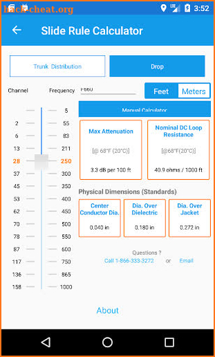 cCalc by CommScope screenshot